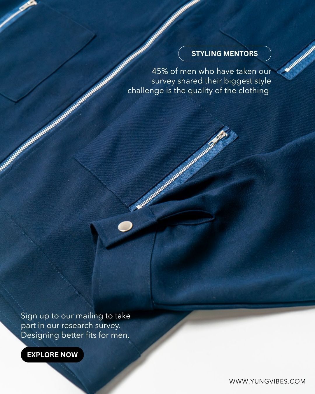 Most brands design for a plastic, unconventional frame. At Yung Vibes, we design for the man in the arena, the man building his legacy day by day. Our precision fits are engineered to respect your frame and reflect your discipline.