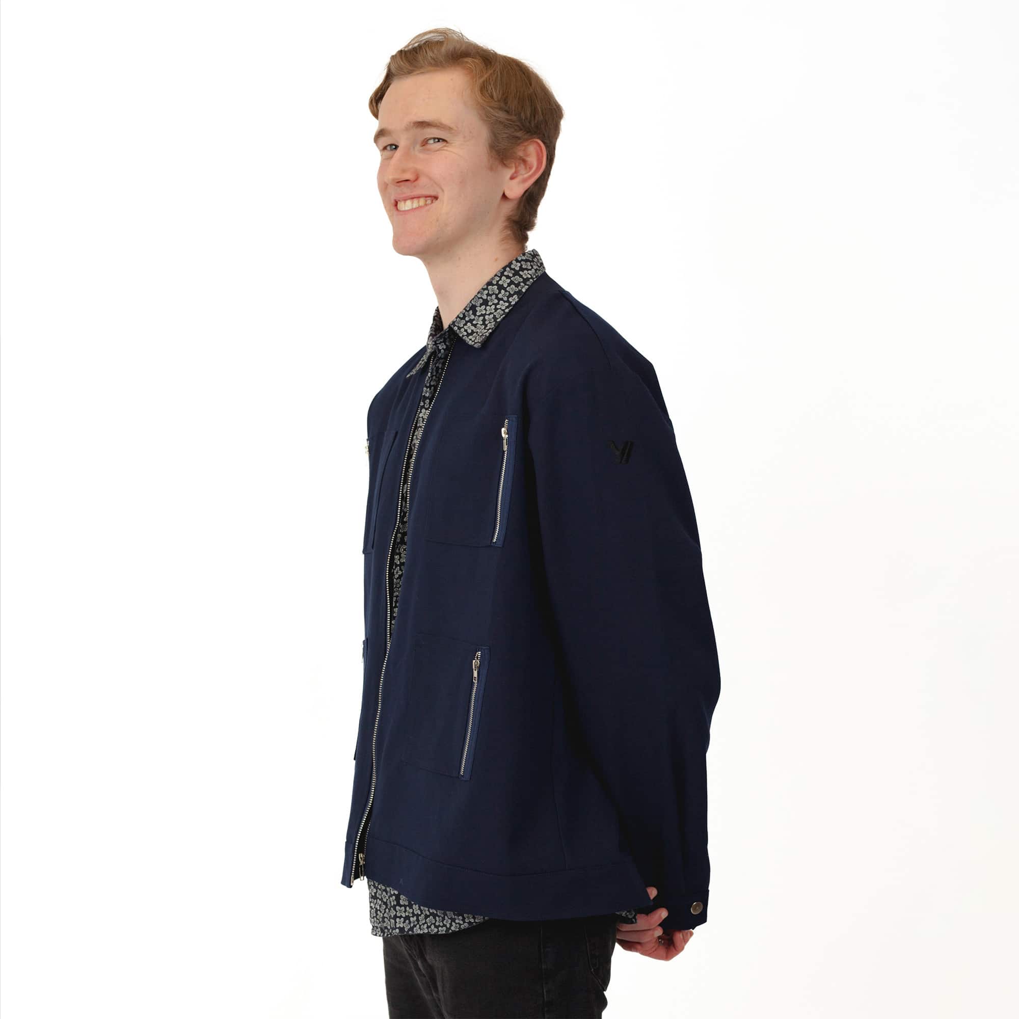 Lightweight mens bomber jacket | Dark Blue