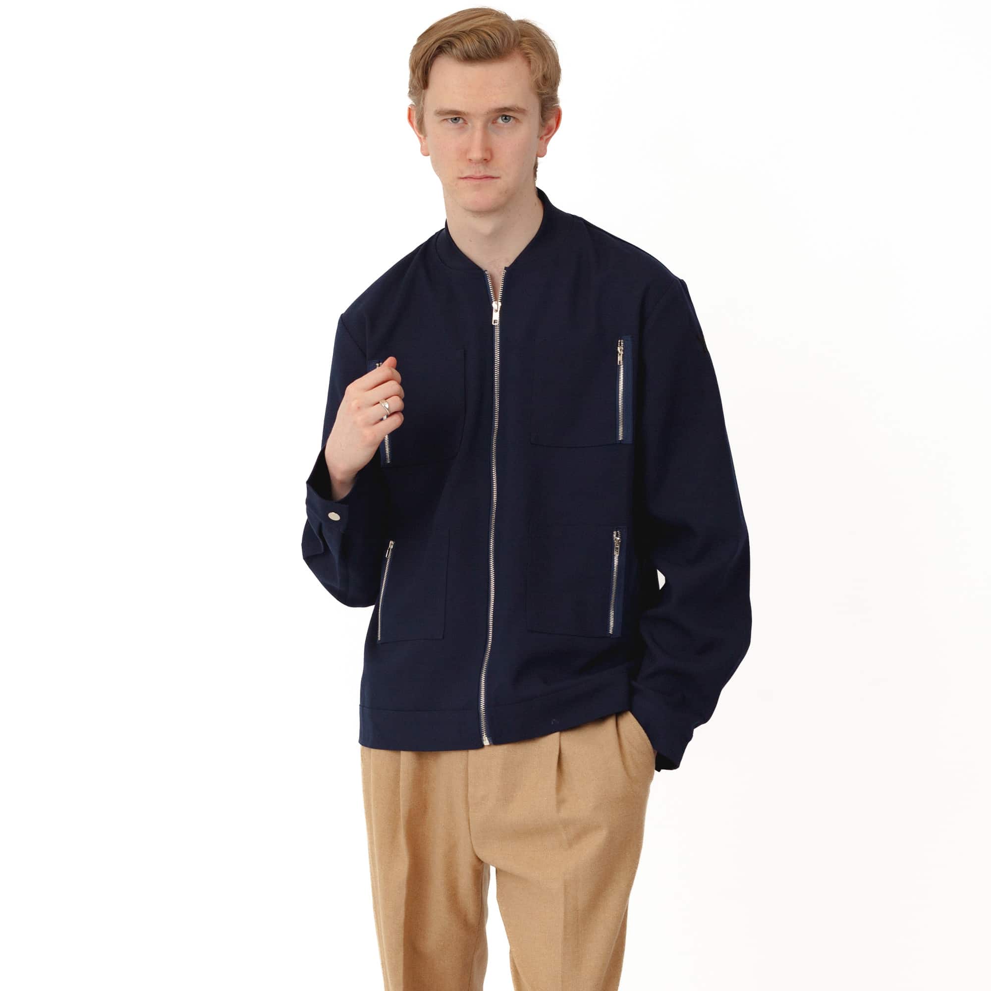 Lightweight mens bomber jacket | Dark Blue