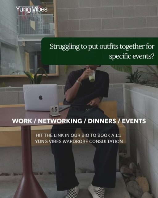 Tired of overthinking what to wear every time a high-stakes event pops up on your calendar?
You shouldn't have to stress over your fit before an important dinner, panel, or networking event. The goal is to step into the room with absolute composure—knowing your outfit reflects the authority you’ve built.
You likely already own the right pieces. You just need clarity on what works together, how the proportions balance, and when to wear each combination.
Stop putting outfits together on your own.
👉 Hit the link in our bio to book an Introductory Call with Yung Vibes.