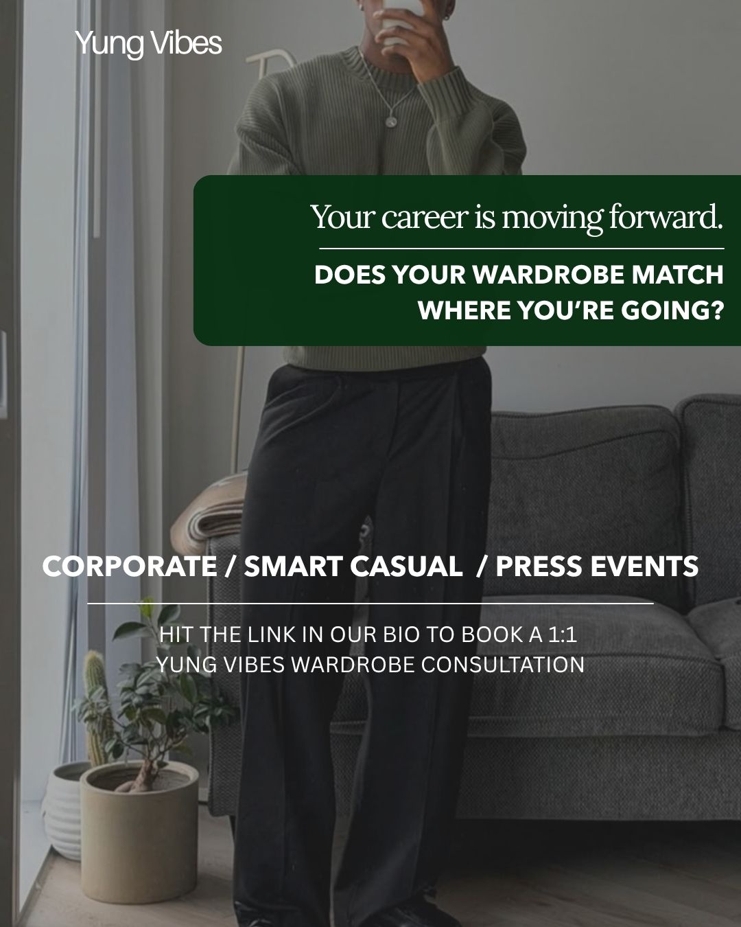 Starting a new role, scaling a business, or stepping into higher-level rooms?
When your professional authority levels up, an outdated or default wardrobe actively works against you. Visual positioning isn't about vanity—it's strategic signaling.
Fixing a tired wardrobe doesn't mean wiping the slate clean and buying a whole new closet. It starts with maximizing what you already own and building a structural system tailored to your actual daily life.
Start with what you own. Build outfits that work for where you're headed.
👉 Hit the link in our bio to book your 1:1 Consultation.